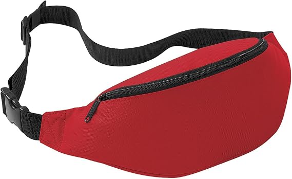 BagBase Belt Bag, Classic Red, One Size