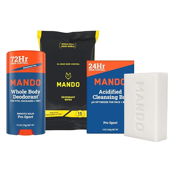 Mando Whole Body Deodorant - 3 pc Bundle - Pro Sport