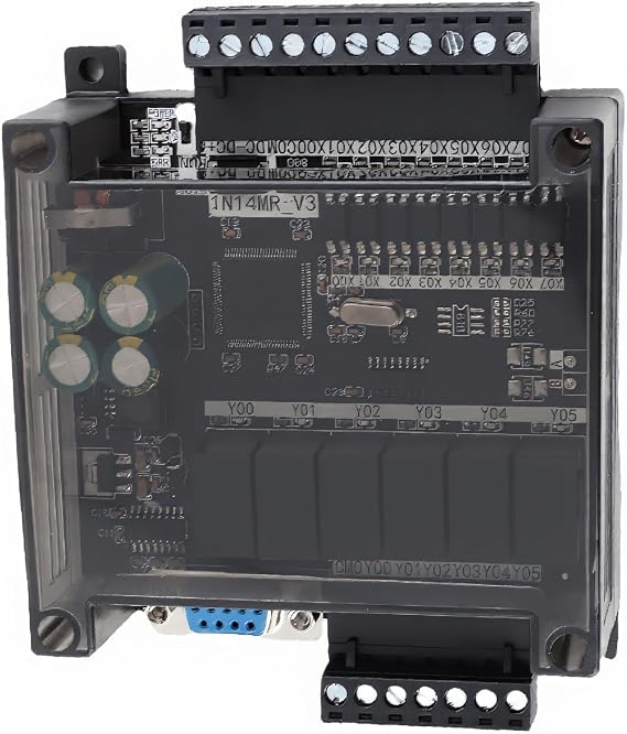 PLC Programmable Logic Controller,DC 24V PLC Regulator Controller for Interface Switching,FX1N-14MR Industrial Control Board