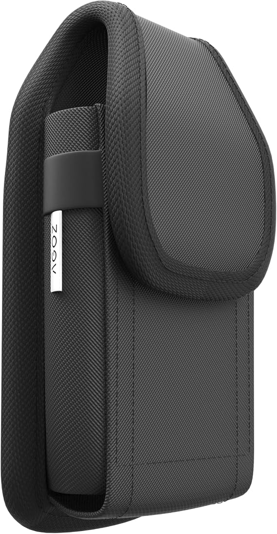 Agoz Carrying Case Compatible with Dexcom G7 Receiver, Mobile CGM System Device Receiver Holster Pouch, Metal Clip, Belt Loops - Dexcom G7 Receiver Case (Black)