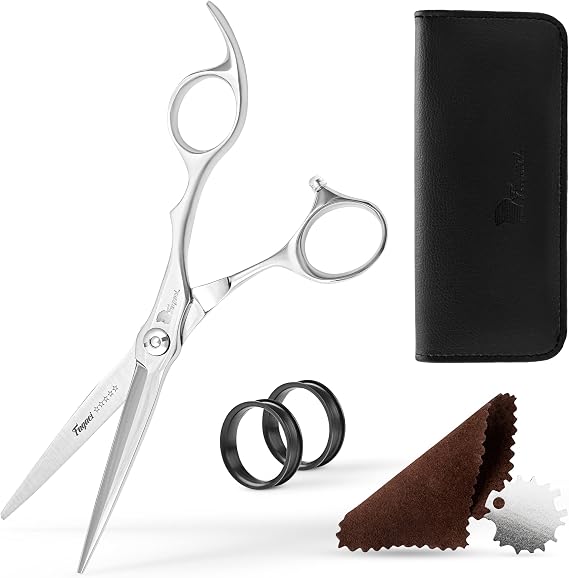 Fagaci Professional Hair Scissors 6' Razor ATS314 Sharp Blades, Hair Shears | Premium ATS314 super steel hardened to HRC60-61 for a razor edge that lasts. Fine-cutting blades for precise work.