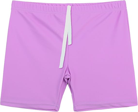 TFJH E Girls Board Shorts UV 50+ Sun Protection Swim Bottoms, Kids 3-12Y