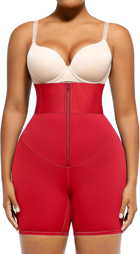 SHAPELLX Women High Waist Leggings Tummy Control ElasticFuse Waistband Shaping Leggings Waist Trainer Yoga Pants