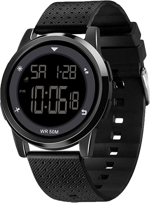 CakCity Digital Ultra-Thin Sports Watch, 5ATM Water Resistance, Unisex