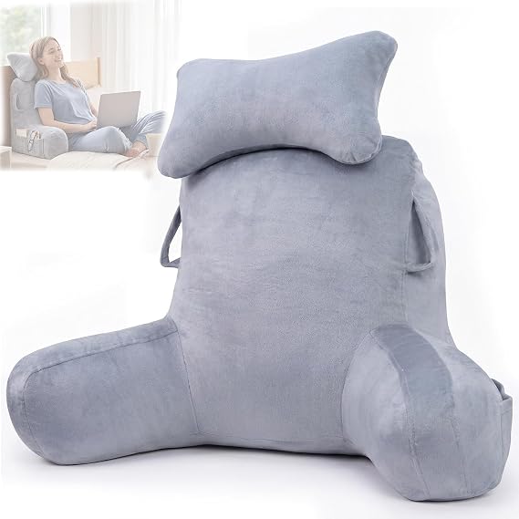 Reading Pillow, Extra Large 78cm Bed Rest Pillow, Cuddle Cushion