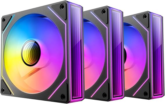 Antec Vision 120 ARGB, 3x120mm PWM Fan, Infinity Mirror Tasarım, 44.5 CFM, 29 dB, Hydraulic Bearing, 4-Pin, Kasa Fanı 3'lü Paket