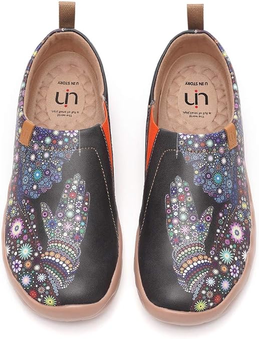 UIN Men's Walking Travel Shoes Slip On Microfiber Casual Loafers Lightweight Comfort Fashion Sneaker