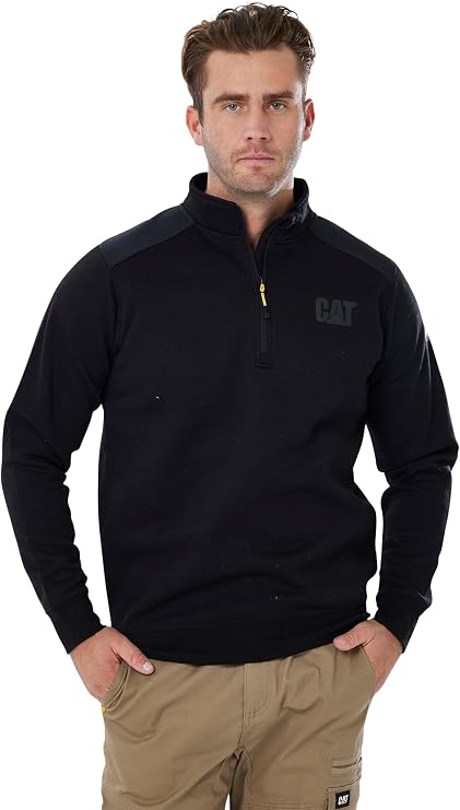 CAT Caterpillar Men's Essential 1/4 Zip Sweatshirt