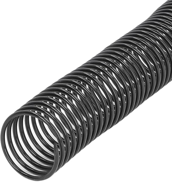 Spiral Binding Coils, 18 Pcs Plastic Spiral Binding Coils Binding kit, 38mm Diameter, 48 Loop, 4:1 Pitch, 310 Sheet Capacity, Spiral Binding Spine for A4 Paper for Students