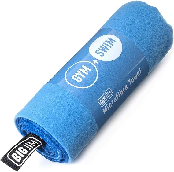 Microfibre Towel, Quick Drying - EXTRA LARGE for Gym, Fitness, Swimming, Sports, Travel, Camping, Hiking, Beach, Yoga, Pilates, Bath, Shower | Super Absorbent, Compact, Lightweight | Extra Large | 180 x 90 cm | by Big Jim (X-Large)