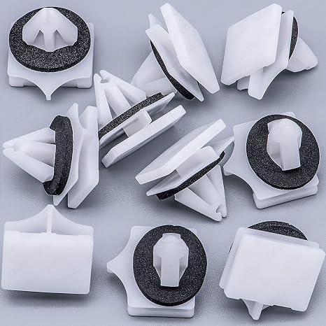 Rexka 10pcs Rocker Molding Clip for Ford W716503-S300 Fusion Lincoln MKZ