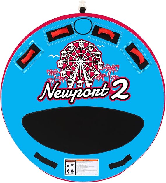 Swonder Towable Tubes for Boating, 65 & 75 Boat Tubes and Towables - Newport Classic Round Inflatable Tubes for Boats to Pull