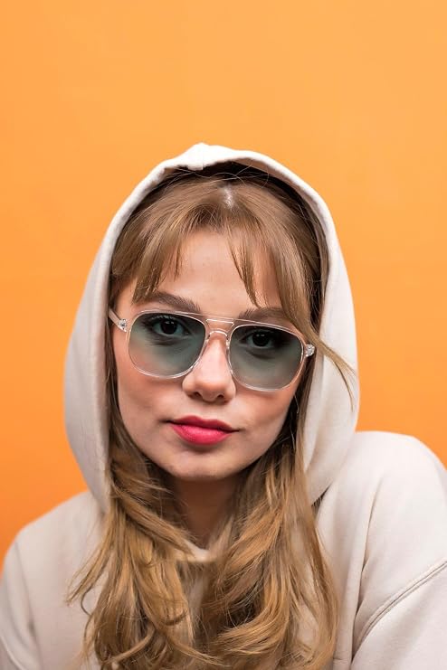 LUNOX (735) Midas Kristal Unisex Güneş Gözlüğü (Degrade Yeşil) Kristal
