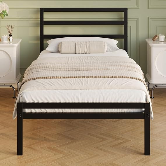 Lutown-Teen 12 Inch Twin XL Bed Frame with Headboard and Footboard