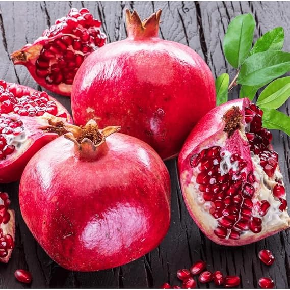 Red Pomegranate Seeds 45pcs Premium Punica Granatum, Edible Fruit & Ornamental Flower, Hardy Shrub for Home Gardens