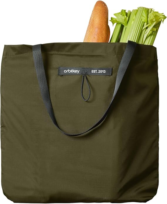 Orbitkey Foldable Tote Bag - Forest Green, Forest Green, Compact