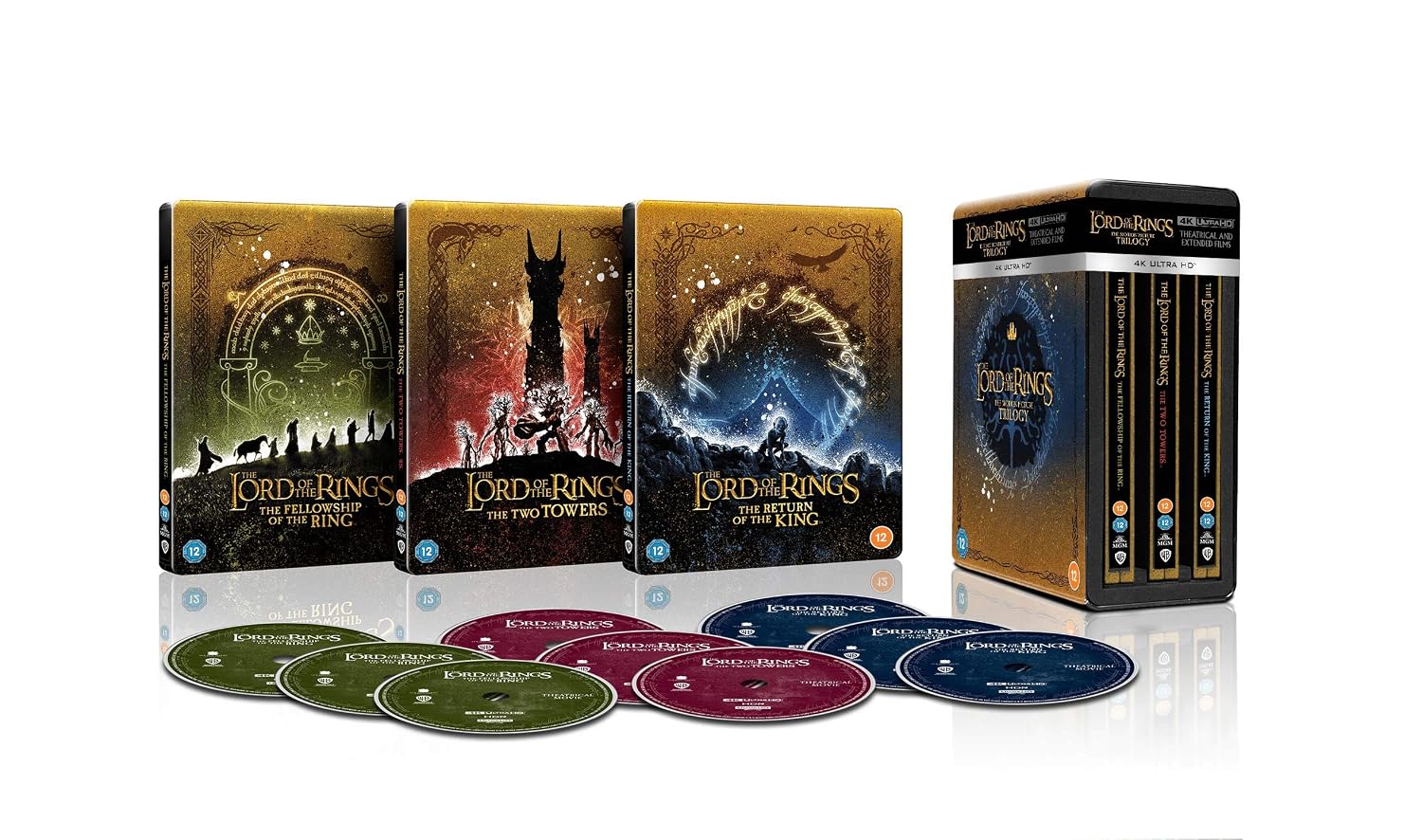 Władca Pierścieni Trylogia (steelbook) [3xBlu-Ray 4K]+[6xBlu-Ray] (Deutsche Sprache. Deutsche Untertitel)