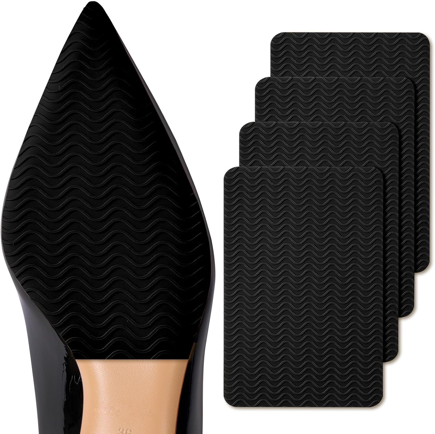 Shoe Sole Protector, Self-Adhesive Bottom Protector for Christian Louboutin Shoe, Sole Protector Replacement for Louboutin Shoes(8'' by 4.5'')