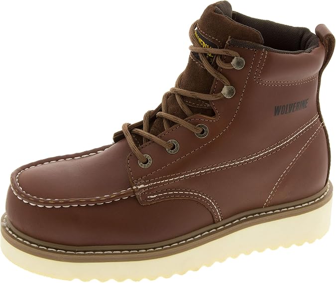 Wolverine Men's Moc Toe 6"Work Wedge - Brown