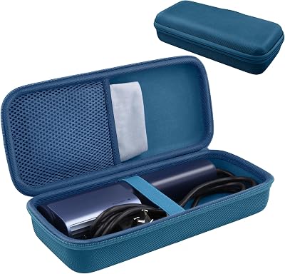 Steamer Case Compatible with Jack & Rose E1 MiniNesugar G1, G2, G3, G3 Pro Portable Steamer, Protection Carrying Box with Mesh Pocket for Accessories- Blue Case Only