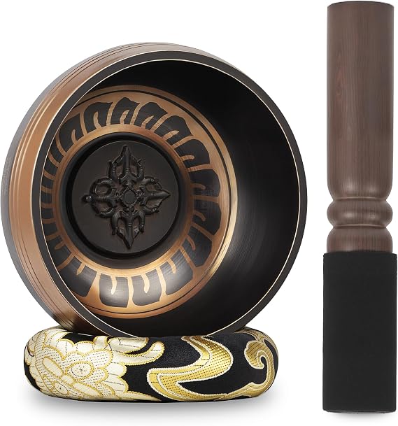 3.54In Tibetan Singing Bowl Set Handmade in Nepal Sound Bowl