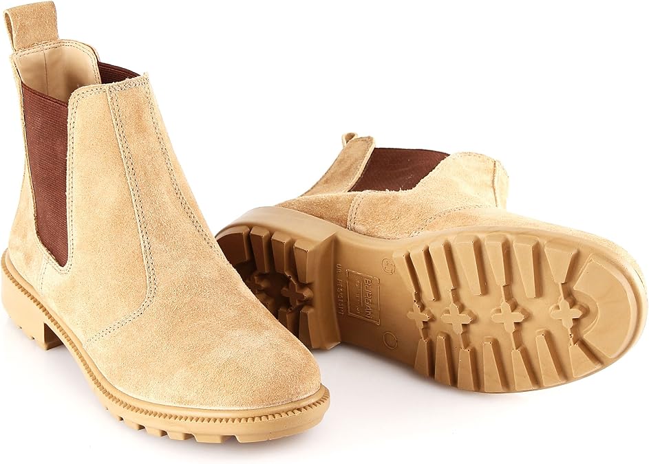 BURGAN 640 Chelsea Combat Fashion Boot | Unisex Style (Outdoor Hiking Casual) for Men and Women | Ankle Bootie | Genuine Suede and Hide Leather | Lightweight Weatherproof Military Inspired Shoes