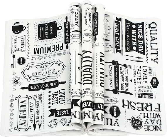 1000 Pcs Wax Paper Sheets Deli Newsprint Food Basket Liners Sandwich Wrapping Paper Grease Resistant Waterproof Wrapping Tissue Hamburger Picnic Tissue for Baking Kitchen 8.3 x 9.8 Inch