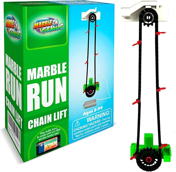 Marble Genius Automatic Chain Lift Marble Run Accessory Set