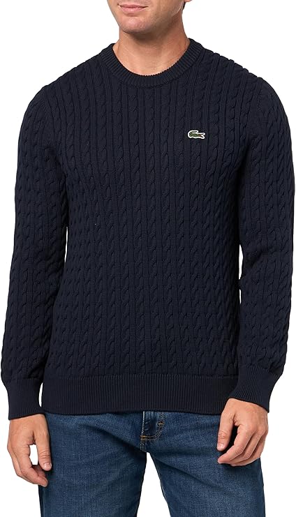 Lacoste Men's Cable Knit Cotton Sweater