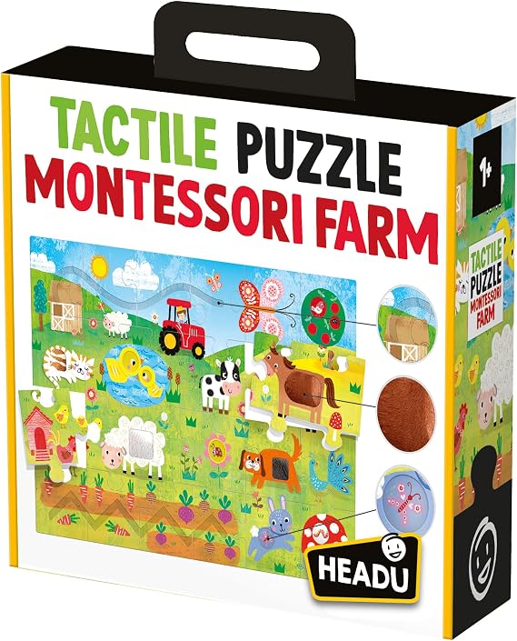 Headu Tactile Puzzle Montessori (1-4 Yaş)