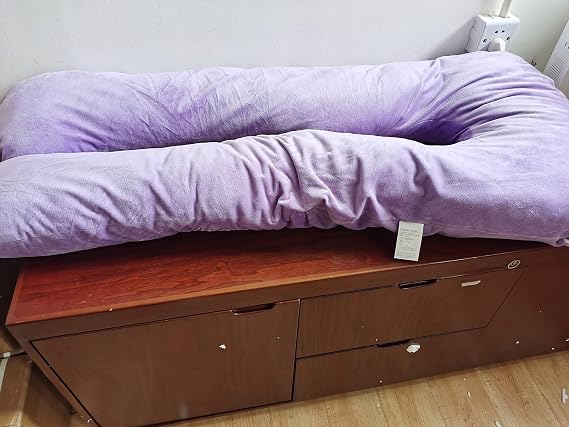 U-Shaped Full Body Pillow and Maternity Support - Support for Back, HIPS, Legs, Belly for Pregnant Women