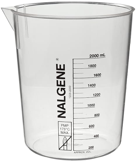 Kimax 14030-100 Glass Tall Form Berzelius Beaker with Spout, 20-80mL Graduation Interval, 100mL Capacity, 10mL Graduation, White (Pack of 12)
