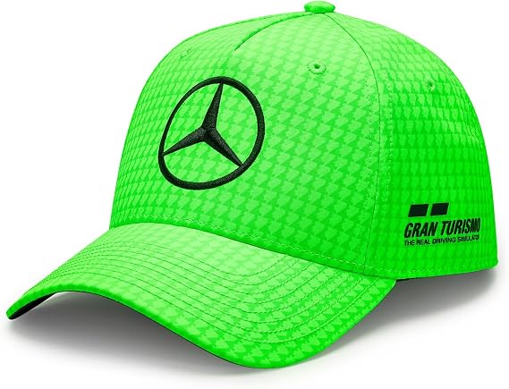 Mercedes AMG Petronas Formula One Team - 2023 Lewis Hamilton Driver Cap - Neon Green - Unisex - Size: One Size