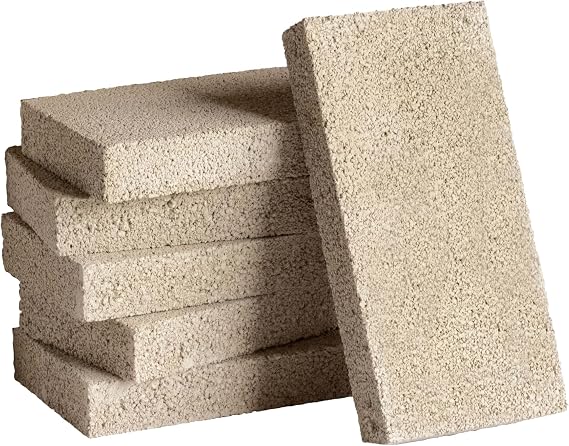 AWMCO Wood Stove Fire Brick 9" x 4.5" x 1.25" Replacement for US Stove FBP6, High Temperature Resistant Firebricks Replacement for Wood Stoves, Kilns 2000F Degree, Made in USA, Pack of 6