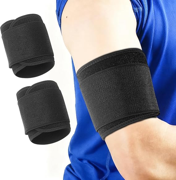 Luwint Compression Upper Arm Sleeve Wrap, Adjustable Bicep Tricep Tendonitis Brace Support