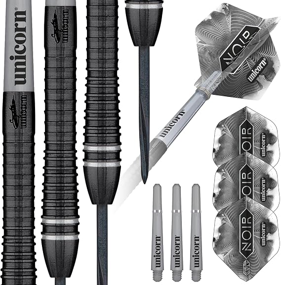 Unicorn Noir Gary Anderson Phase 6 Steel Tip Darts - 23gm