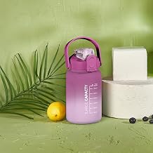 Selka Home - Briella 1000 ML Motivation Mat with Straw (Lilac - Purple)