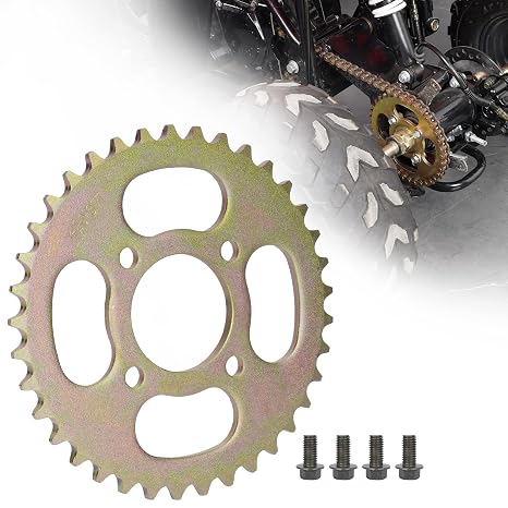 ATV Rear Sprocket 420 37T, 48mm 68mm Bolt Spacing with Mounting Screws