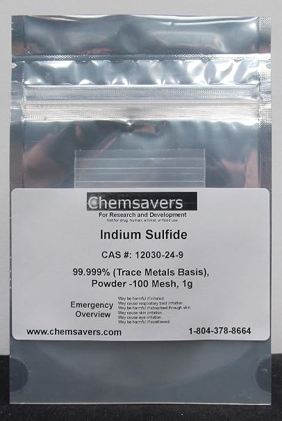 Indium Sulfide, 99.999% (Trace Metals Basis), Powder -100 Mesh, 1g