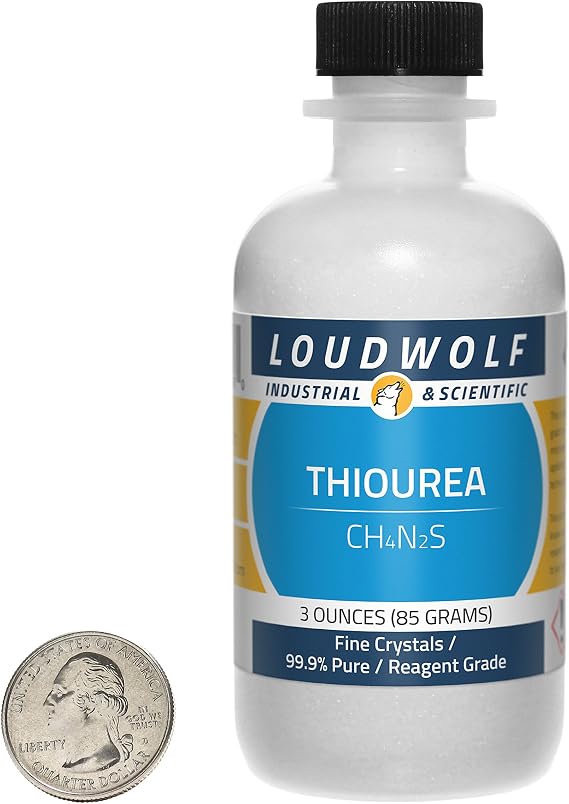 Thiourea/Fine Crystals / 3 Ounces / 99.9% Pure