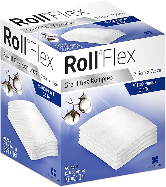 Roll 131406 Flex Gaz Kompres 7.5 cm x 7.5 cm 50 Li