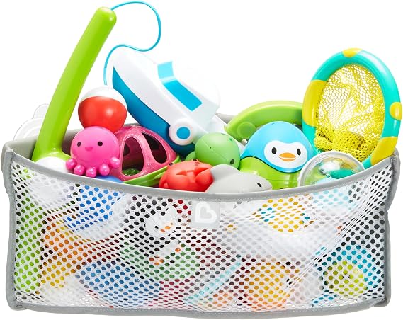 Munchkin High 'n DryTM Corner Bath Toy Organizer and Storage, Grey
