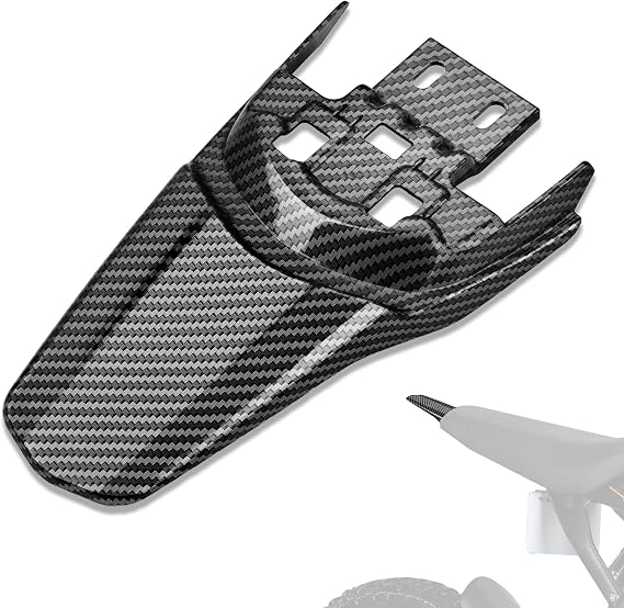 Rear Fender for Surron LBX, Electric Dirt Bike Mudguard Mud Guards for Sur Ron Easy Installation Carbon Fiber Pattern