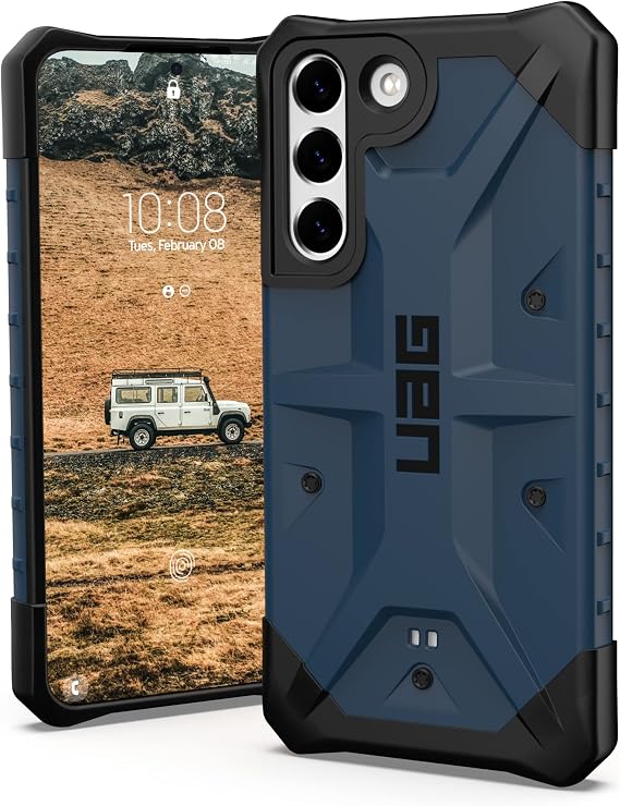 URBAN ARMOR GEAR UAG Designed for Samsung Galaxy S22 Case Blue Mallard Rugged Lightweight Slim Shockproof Pathfinder Protective Cover, [6.1 inch Screen]