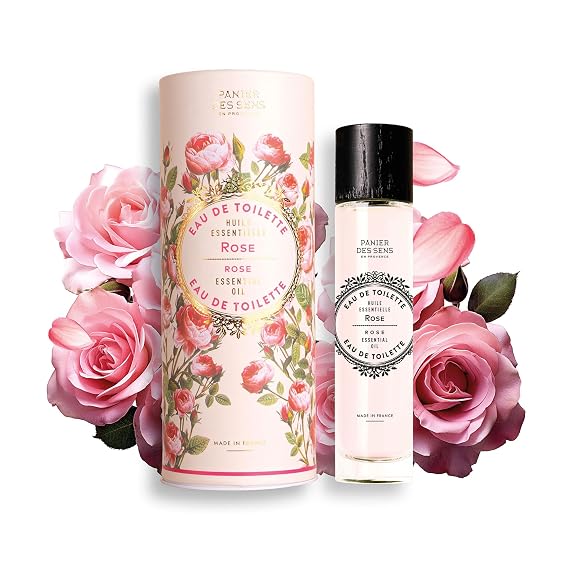 Panier des Sens Rose Eau de Toilette for Women, 1.7 fl oz | Light French Perfume For Women | Floral & Feminine Fragrance | Made For Everyday Wear | Fresh, Elegant Fragrance Trail