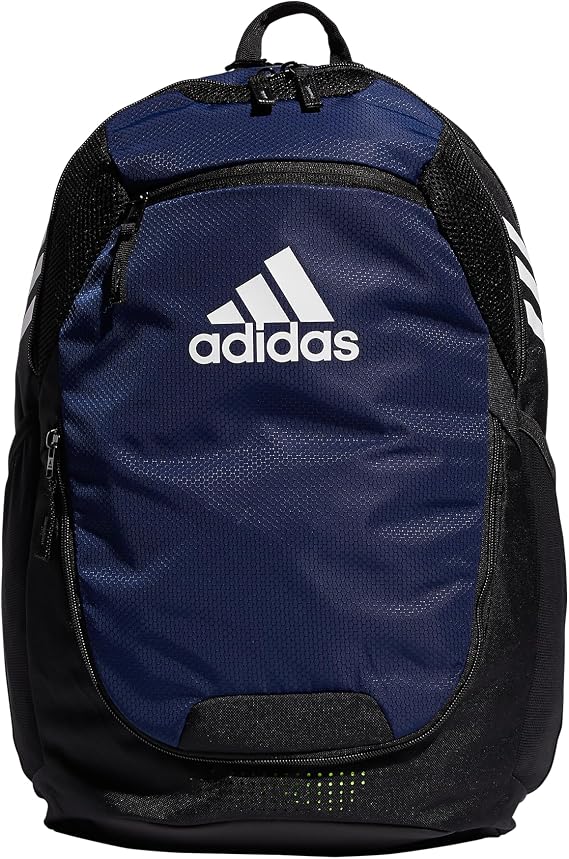 adidas Stadium Soccer Backpack 36L | Padded Laptop Sleeve, Holds A Size 5 Ball, Vented Gear Pocket, Stays Dry On Wet Fields, School Gym & Travel Ready