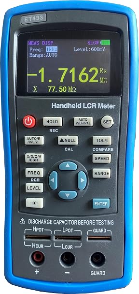 East Tester ET433 Handheld inductance Meter capacitance Meter to Measure Components ; Accuracy 0.2%; 5 Digit Display inductance Meter (ET433)