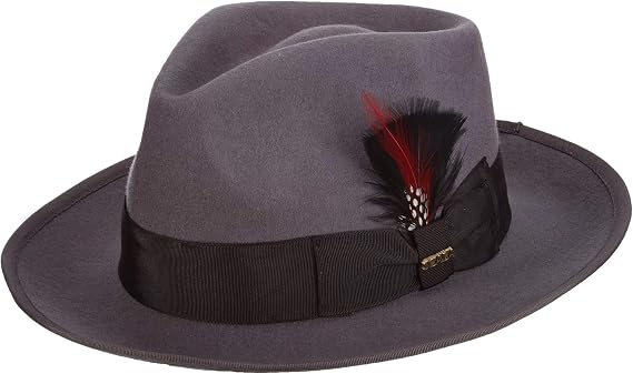Scala Classico Men's Wool Felt Snap Brim Fedora