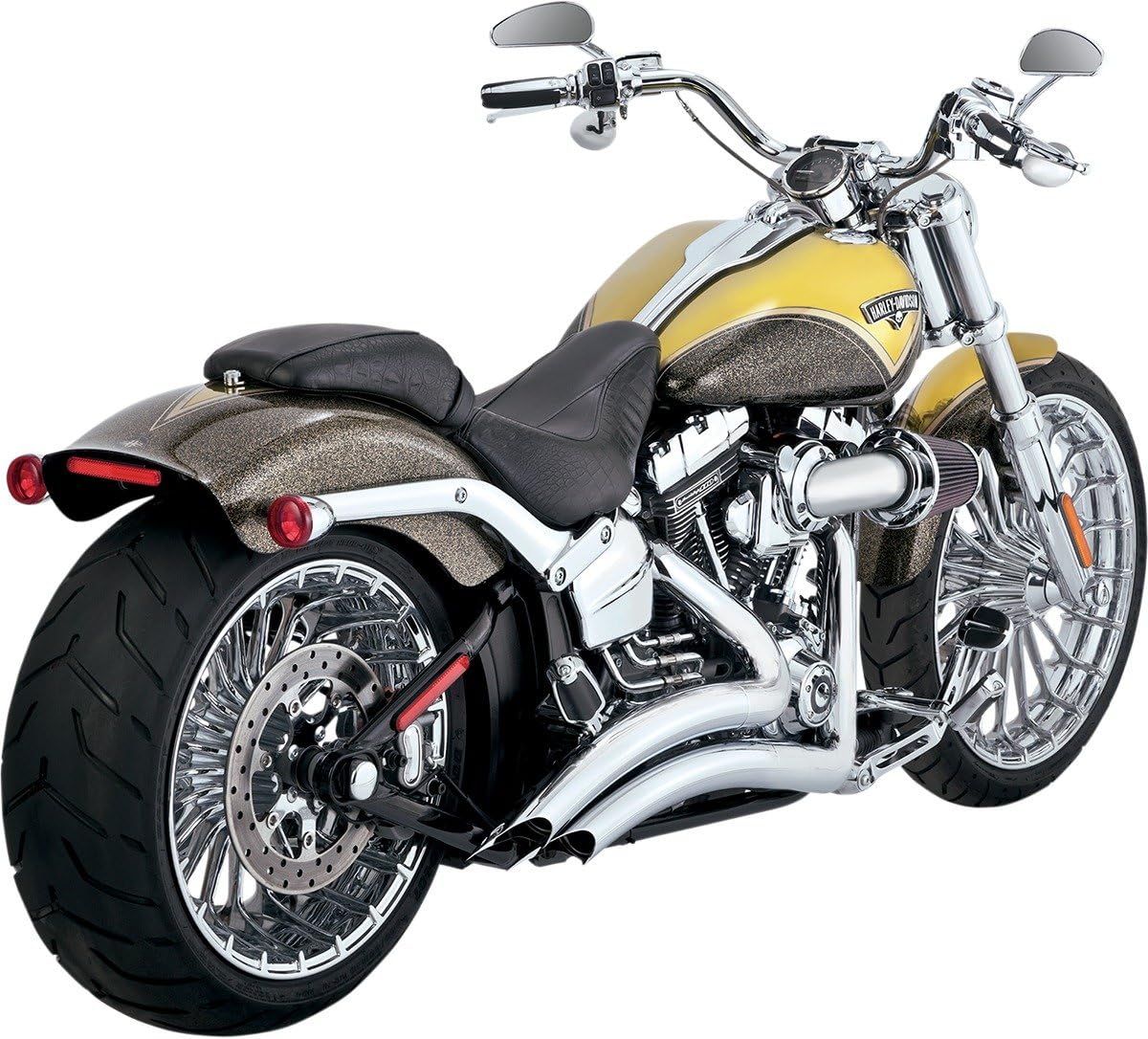 Vance&Hines Full Exhaust Big Radius 2-2 Chrome Muffler FXSB Breakout 13-16 FXSBSE CVO Breakout 13-16 BIG RADIUS 1800-1582 26065 Harley Davidson