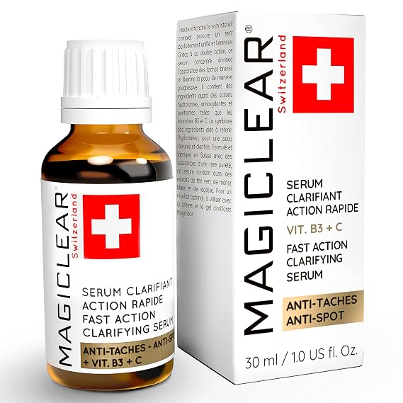 Premium Swiss-Made Dark Spot Remover for Face Vitamin C Serum, MagiClear